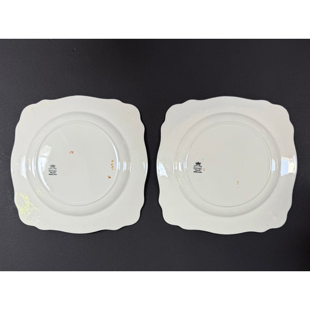 Vintage English Crown Ducal Ware Salad / Lunch Plates - Set of 6 For Sale In Chicago - Image 6 of 10