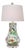 Chinoiserie Colorful Phoenix Bird Porcelain Table Lamp With Crystal Base For Sale