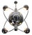 Mid-Century Modern Space Age Italian Chrome Chandelier, 1960 For Sale - Image 7 of 7