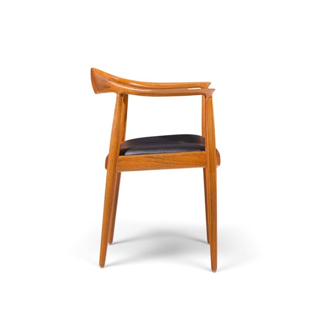 Wood Hans Wegner for Johannes Hansen Mid Century Danish Teak the Chair - Set of 6 For Sale - Image 7 of 11