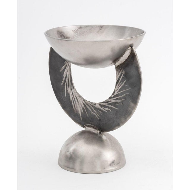 Ann Sperry Welded Steel Sculptural Tazza For Sale - Image 4 of 8