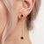 Not Yet Made - Made To Order Garnet Drop Dangle Earrings - Janaury Birthstone Dainty Earrings for Woman - A Pair For Sale - Image 5 of 5