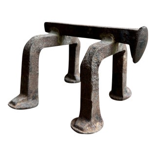 Vintage Railroad Spike Brutalist Sculpture of Crawling Figure For Sale