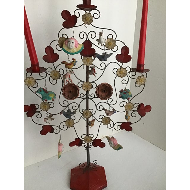 Vintage Aurelio Flores Style Mexican Folk Art Tree of Life Sculpture For Sale - Image 4 of 13