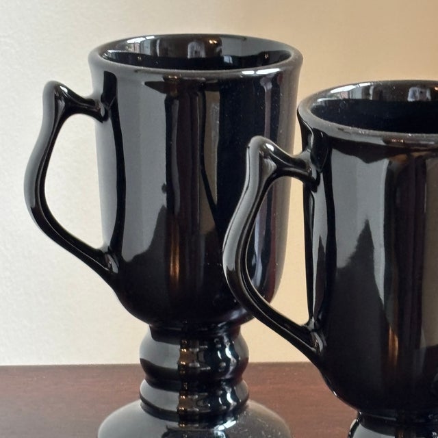 Mid-20th Century Hall China Pedestal Mugs - Set of 5 For Sale In Baltimore - Image 6 of 12