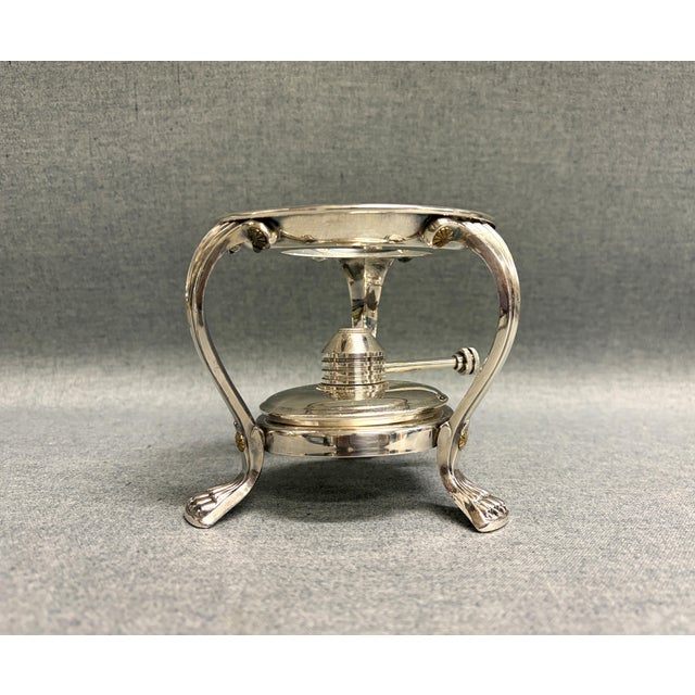 1950s 1950s F. B. Roberts Coffee Server With Warming Stand For Sale - Image 5 of 9