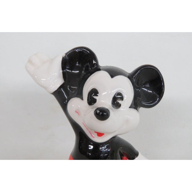 Ceramic Ceramic Mickey Mouse Figurine Made in Japan for Walt Disney Productions 4833b For Sale - Image 7 of 16