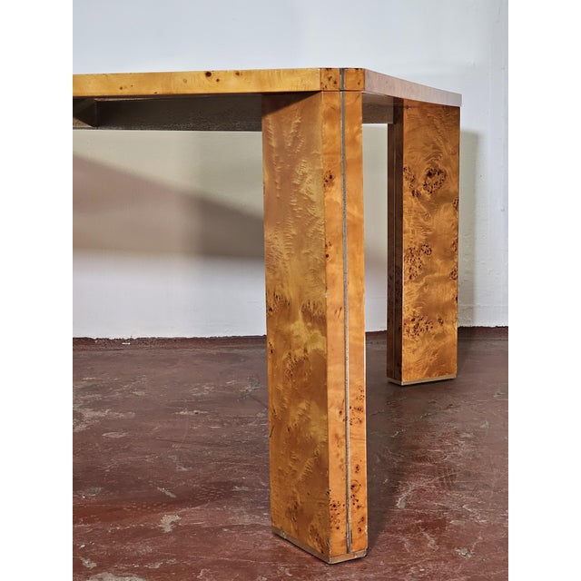 Italian Dining Table in Briarwood, 1970s For Sale - Image 4 of 8