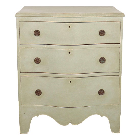 Swedish Serpentine Commode, 1890s For Sale