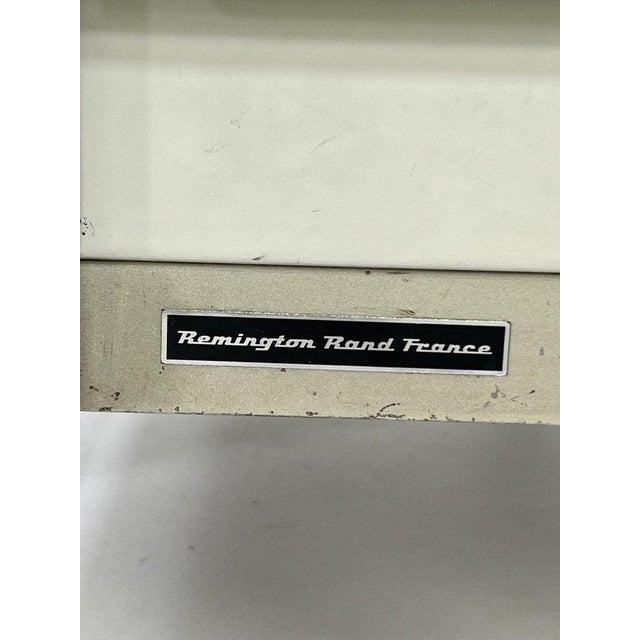 Vintage Industrial Metal and Wood Desk from Remington Rand, 1950s For Sale - Image 10 of 11