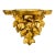 Vintage Italian Giltwood Rose & Leaf Wall Bracket/ Shelf – Mid-20th Century For Sale