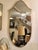 1960s Shield-Shaped Brass Wall Mirror in the style of Gio Ponti, Italy, 1960s For Sale - Image 5 of 8