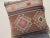 Art Deco 1970s Turkish Kilim Pillow Cover 16" For Sale - Image 3 of 9