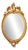 Antique French Louis XV Oval Gilt Mirror, 1913 For Sale