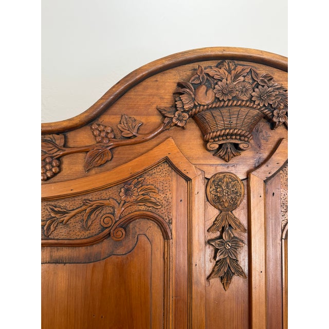Antique Hand Carved Wardrobe For Sale In New York - Image 6 of 12