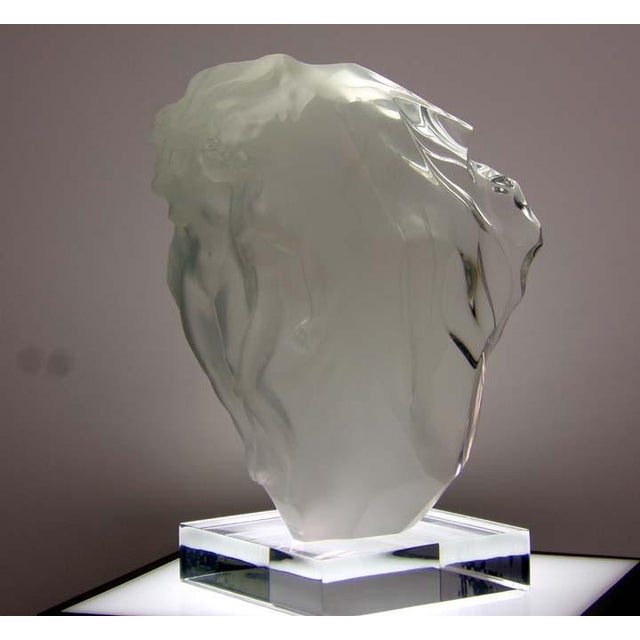 Plastic Frederick Hart "Breath of Life" Lucite Acrylic Sculpture Hand Signed For Sale - Image 7 of 13