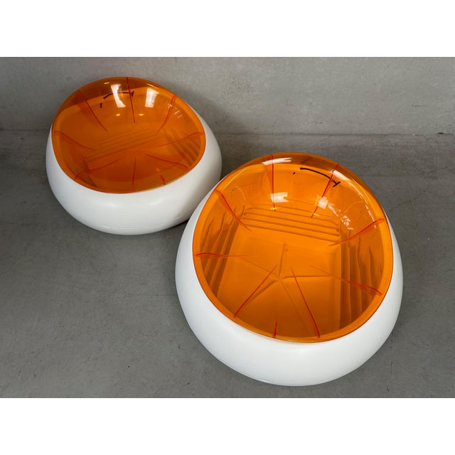 Set of 2 Carl Öjerstam Gråda gaming chairs, futuristic chair. Cool vintage chair from the early 2000s. The small chair has...
