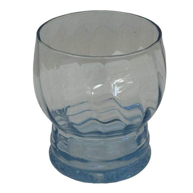Blue Small Swedish Blue Shot Glasses from Eda Glasbruk, 1930, Set of 6 For Sale - Image 8 of 8
