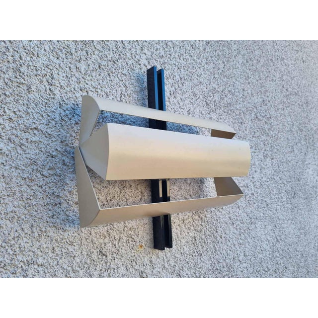 Black Mid-Century Modern Wall Lamp by Ernesto Gismondi for Artemide, Italy, 1970s For Sale - Image 8 of 15