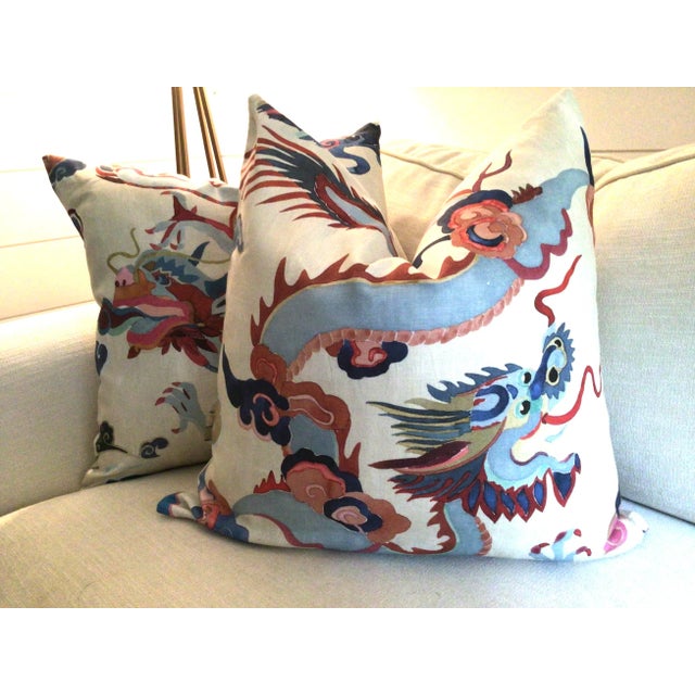 Not Yet Made - Made To Order Carlton V “Puff” in Lapis and Berry Down-Filled Pillows For Sale - Image 5 of 6