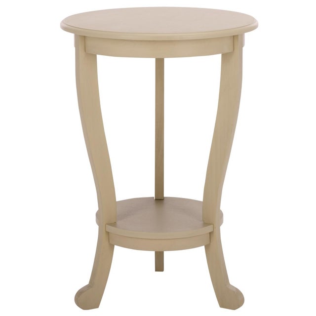 Mary Pedestal Table in Sand For Sale In Philadelphia - Image 6 of 8