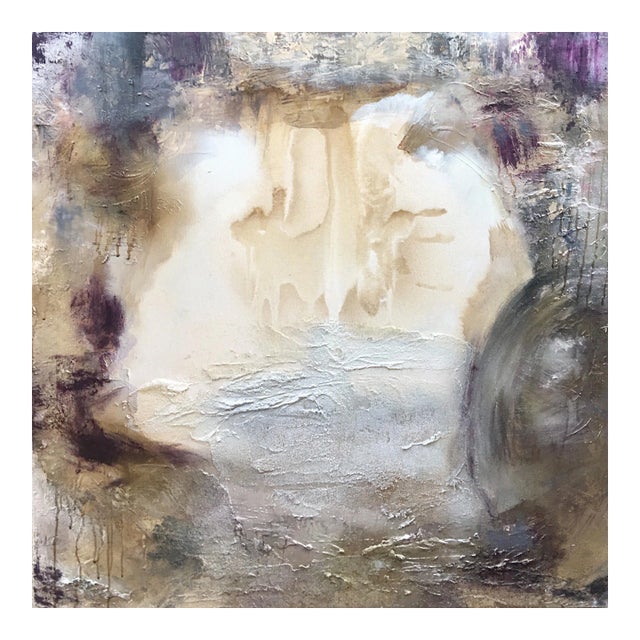 "Portal (#6 in Series)" Original Abstract Modern Purple Art Landscape Painting For Sale