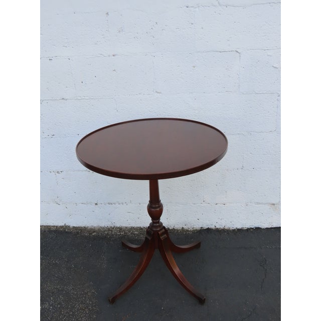 Imperial Furniture Company of Grand Rapids Mahogany Round Side End Table 6908 For Sale - Image 10 of 11