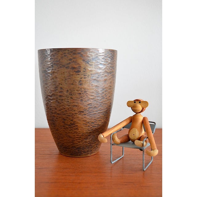 Bauhaus Copper Vase by Albert Gustav Bunge, 1930s For Sale - Image 4 of 7