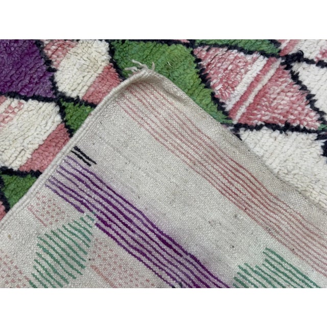 Pink Vintage Moroccan Rug 6'7" X 10’0" For Sale - Image 8 of 9