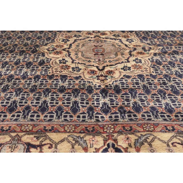 Mid 20th Century Vintage Persian Bijar Rug, 06'04 X 06'06 For Sale - Image 5 of 10