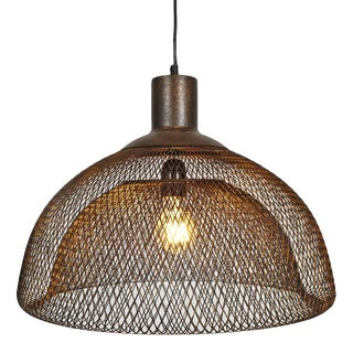 Industrial Bronze Wire Pendant For Sale