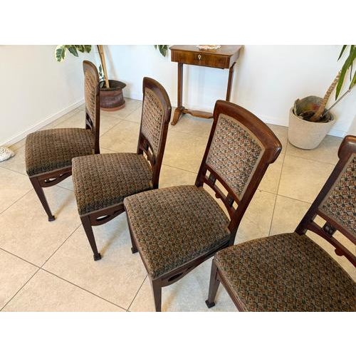Art Nouveau Armchairs, 1890s, Set of 4 For Sale - Image 15 of 18