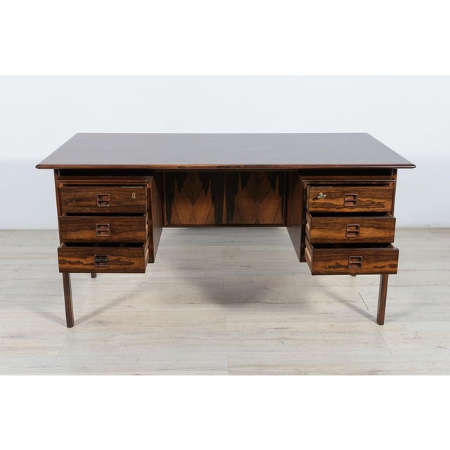 Wood Freestanding Desk by Arne Vodder for Sibast, 1950s For Sale - Image 7 of 15