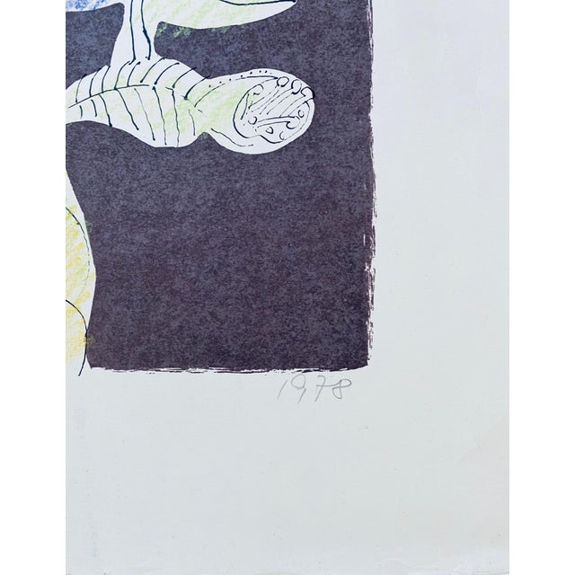 Naftali Bezem, Israeli Surrealist Judaica Abstract Lithograph Naftali Bezem For Sale - Image 4 of 7