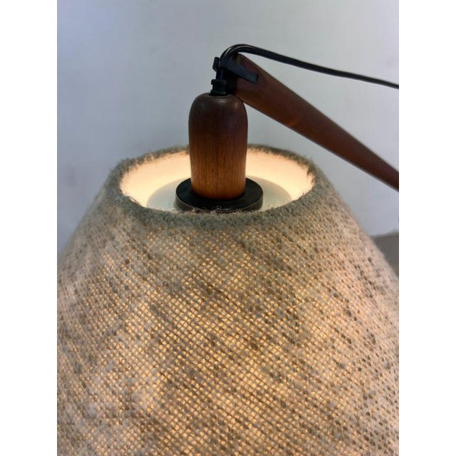 Beige Floor Lamp with Adjustable Arm and Counterweight, Denmark, 1970s For Sale - Image 8 of 11