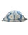 The Pierre Frey Toile de Nantes pillow features a blue and cream stipple ikat pattern on 100% cotton french fabric,...