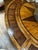 Traditional Vanguard Curved Banquette Set and Monumental Inlaid Round Pedestal Dining Table Complete Dining Suite For Sale - Image 3 of 14