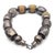 Metal Vintage Silver & Stone Beaded Choker Necklace For Sale - Image 7 of 8