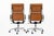 2000 - 2009 Pair Herman Miller Eames Tall Brown Leather Desk Chair Soft Pad For Sale - Image 5 of 12