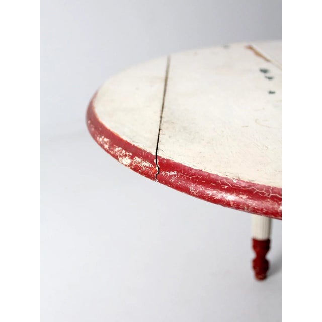 Wood Antique Drop Leaf Table For Sale - Image 7 of 11