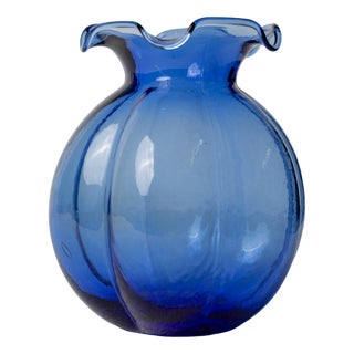 Vintage Uranium Glass Vase from Hazel Atlas, Italy, 1930s For Sale