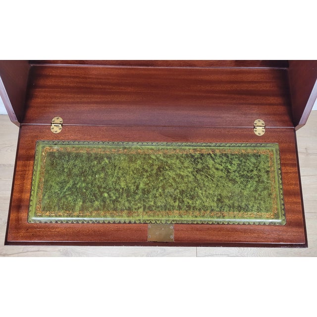 Wood Vintage Writing Desk Bureau, 1950s For Sale - Image 7 of 18