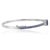 Metal Art Deco Geometric 3.12 Ct Blue Sapphire & Diamond Bangle Bracelet, Christmas Gift For Sale - Image 7 of 12