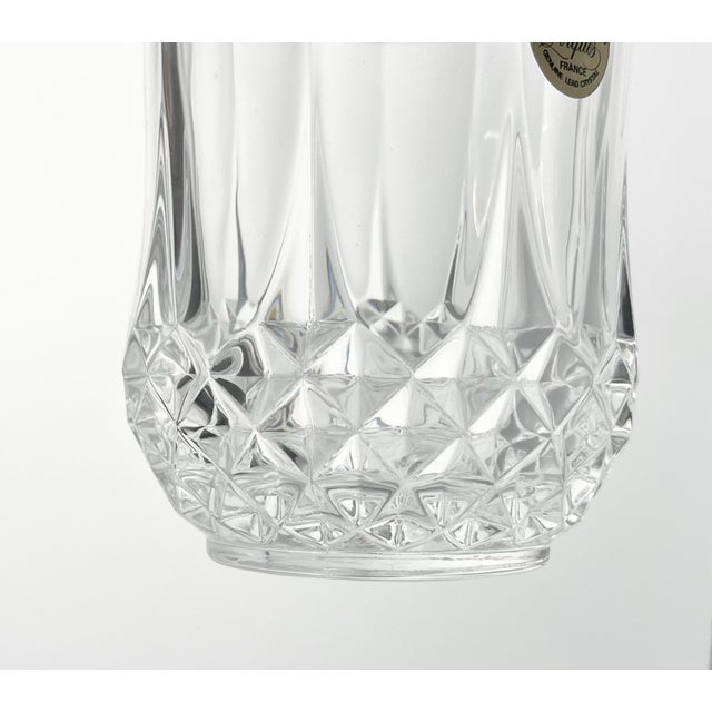 2000 - 2009 Cristal D’Arques Longchamp Set of 12 Crystal Old Fashioned Tumbler Glasses For Sale - Image 5 of 8