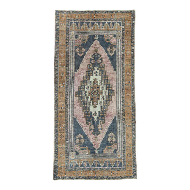 Turkish Vintage Rug 4'8" x 9'7" #20551 For Sale