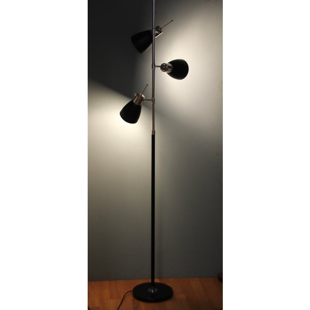 Mid-Century Modern French 3-Light Floor Lamp by Étienne Fermigier for Monix, 1960s For Sale - Image 3 of 13