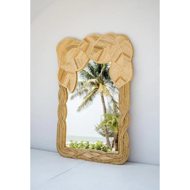 Vintage Mirror in Rattan, 1990s For Sale - Image 10 of 10