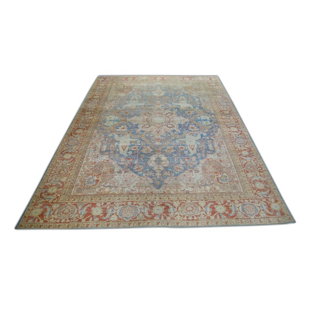 Modern Turkish Fine Woven Oushak Rug 10'3" x 14' For Sale In Houston - Image 6 of 7