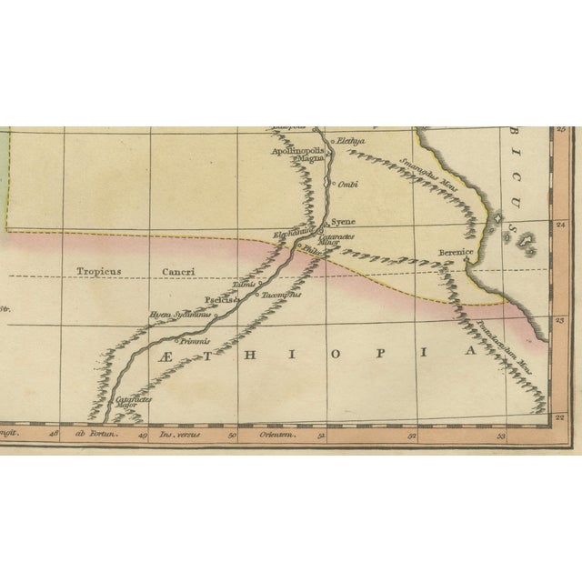 Ancient Egypt Classical Map of the Nile, 1823 For Sale - Image 6 of 11