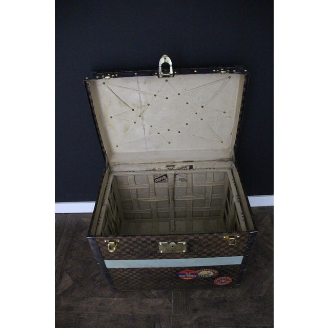 Hat Trunk in Checkered Canvas from Louis Vuitton, 1890s For Sale - Image 13 of 18